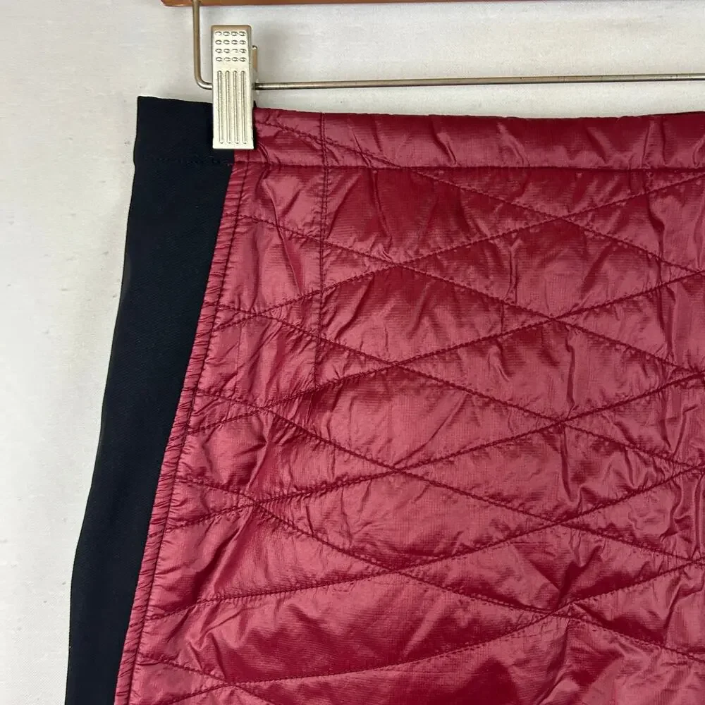 Skhoop Kari Mini Ruby Red Puffer Skirt Side Skirt Women's Size XS